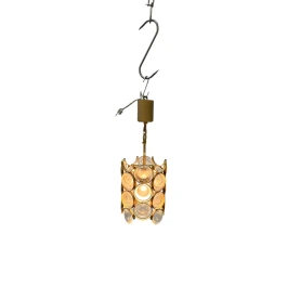 Hollywood Regency Pendant Lamp by Gaetano Sciolari for Palwa Germany, 1970s